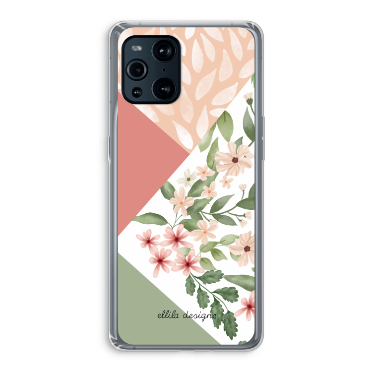Sweet heaven geometrics: Oppo Find X3 Transparant Hoesje