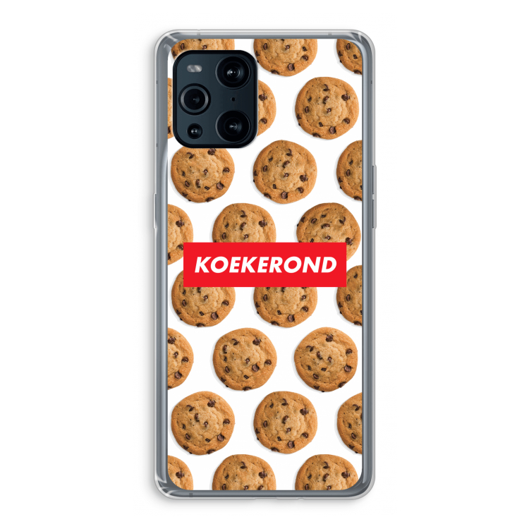 Koekerond: Oppo Find X3 Transparant Hoesje