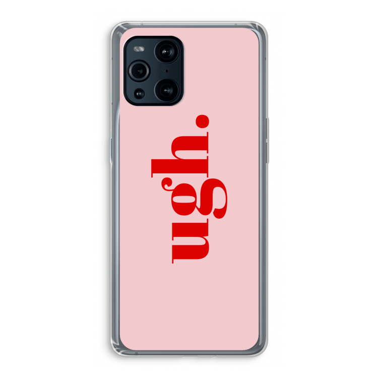 Ugh: Oppo Find X3 Transparant Hoesje