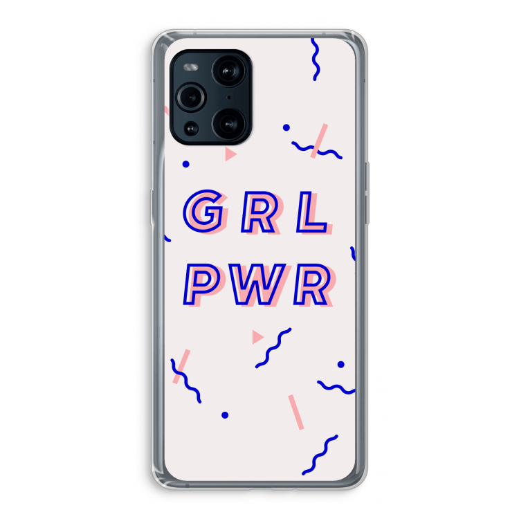 GRL PWR: Oppo Find X3 Transparant Hoesje