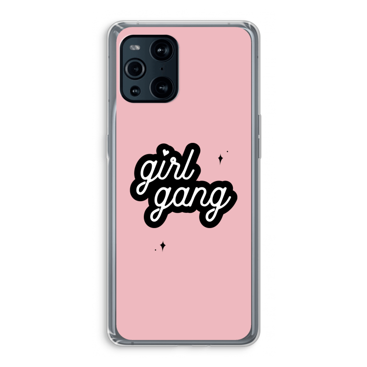 Girl Gang: Oppo Find X3 Transparant Hoesje