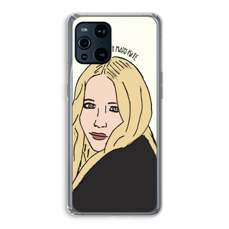 Mary Kate: Oppo Find X3 Transparant Hoesje