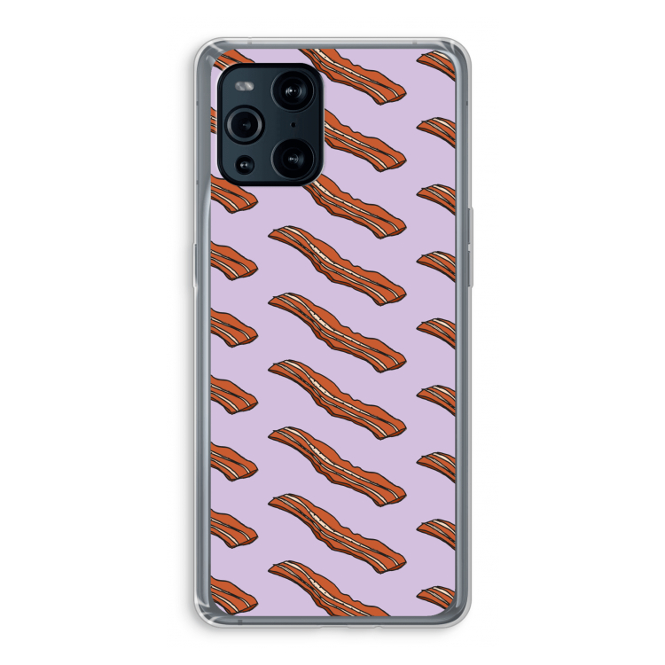 Bacon to my eggs #2: Oppo Find X3 Transparant Hoesje
