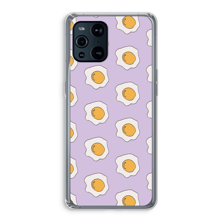 Bacon to my eggs #1: Oppo Find X3 Transparant Hoesje