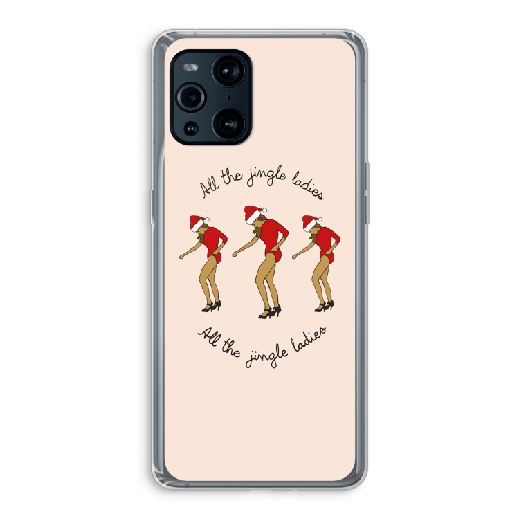 Jingle Ladies: Oppo Find X3 Transparant Hoesje