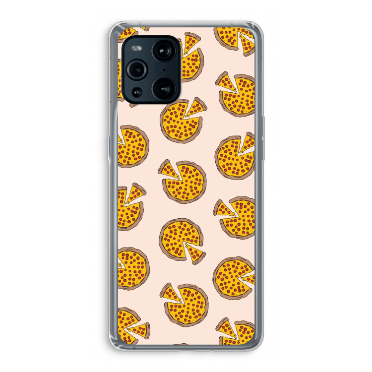 You Had Me At Pizza: Oppo Find X3 Transparant Hoesje