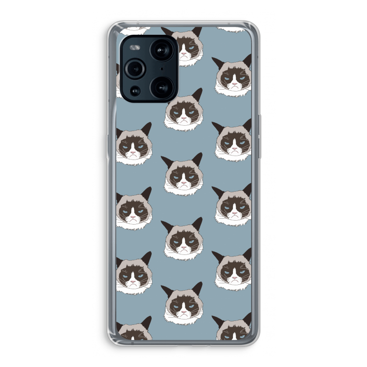 It's a Purrr Case: Oppo Find X3 Transparant Hoesje