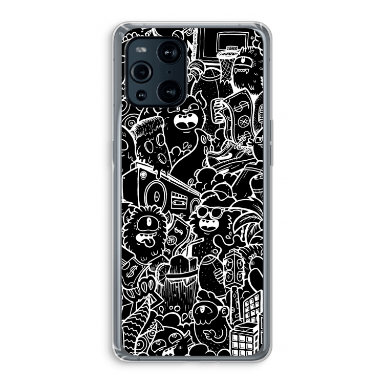 Vexx Black City : Oppo Find X3 Transparant Hoesje