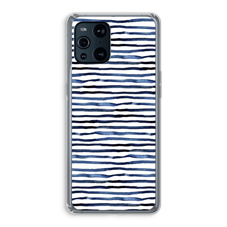 Verrassende lijnen: Oppo Find X3 Transparant Hoesje