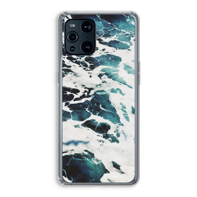 Golven: Oppo Find X3 Transparant Hoesje