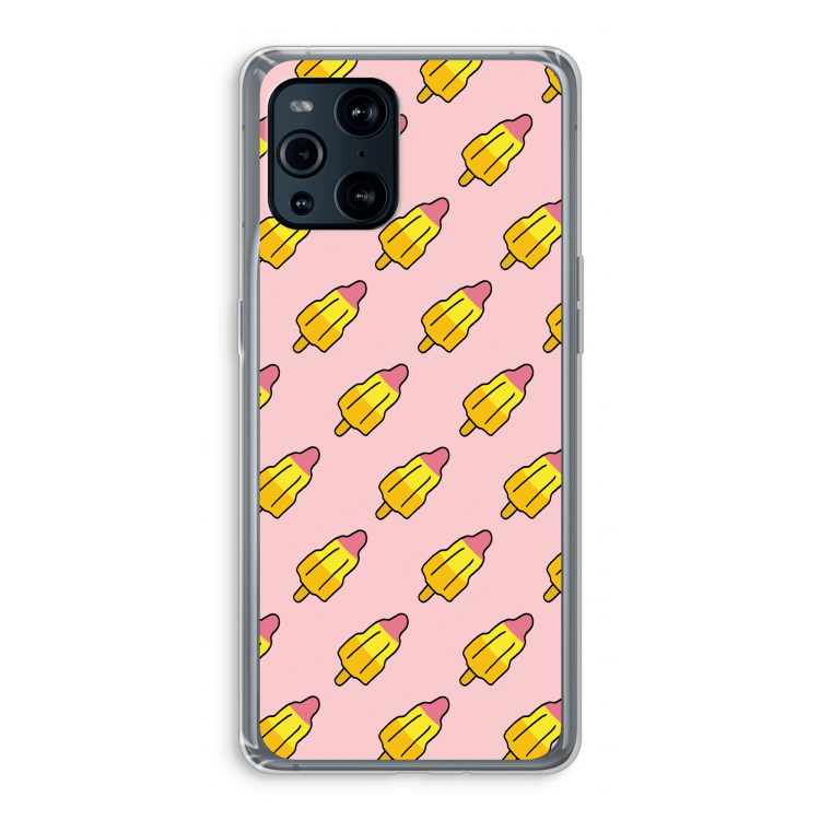 Waterijsjes: Oppo Find X3 Transparant Hoesje