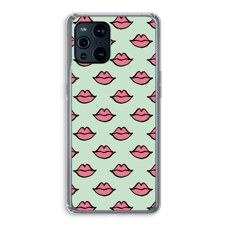 Lipjes: Oppo Find X3 Transparant Hoesje