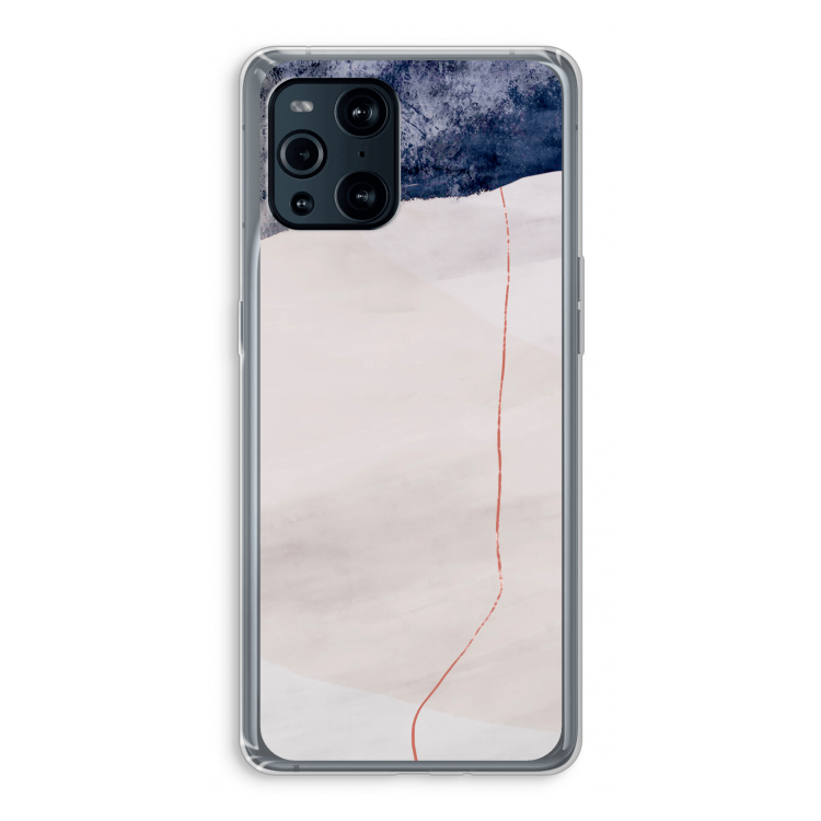 Stone White: Oppo Find X3 Transparant Hoesje
