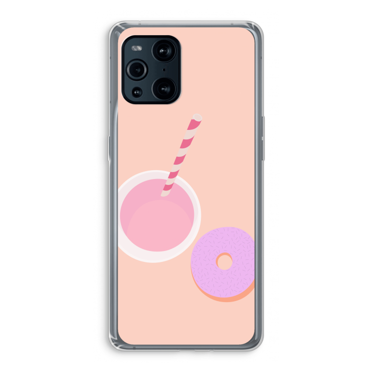 Donut: Oppo Find X3 Transparant Hoesje