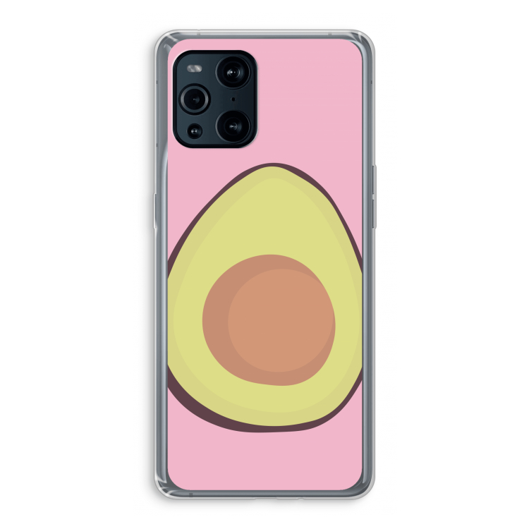 Avocado: Oppo Find X3 Transparant Hoesje