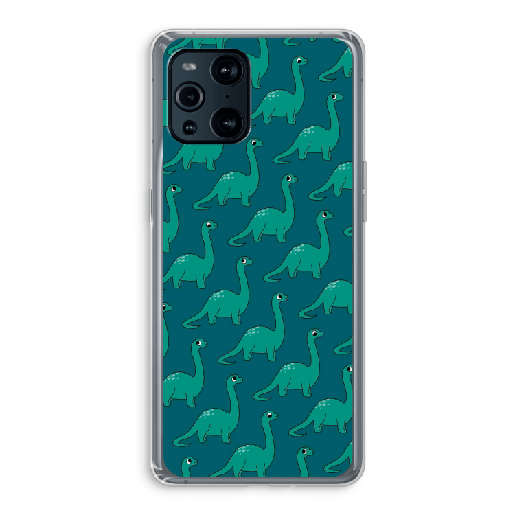 Diplodocus: Oppo Find X3 Transparant Hoesje