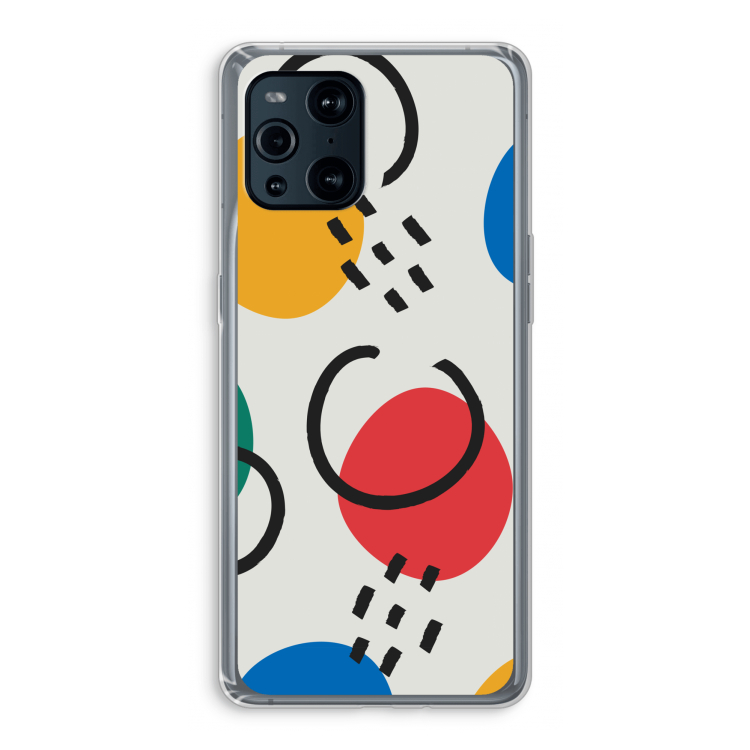 Illustratieve pop 3: Oppo Find X3 Transparant Hoesje