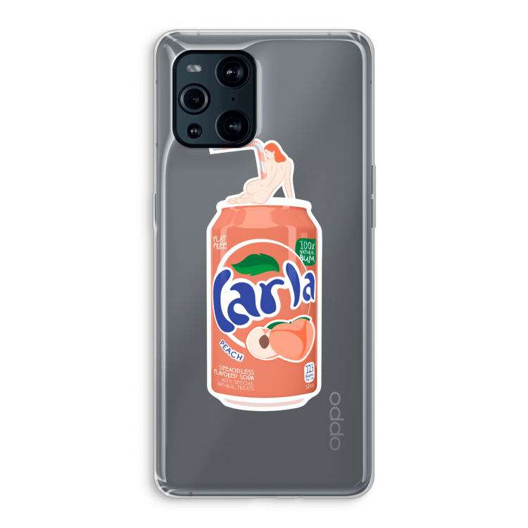 S(peach)less: Oppo Find X3 Transparant Hoesje