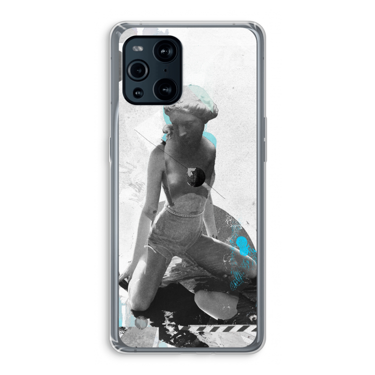 I will not feel a thing: Oppo Find X3 Transparant Hoesje