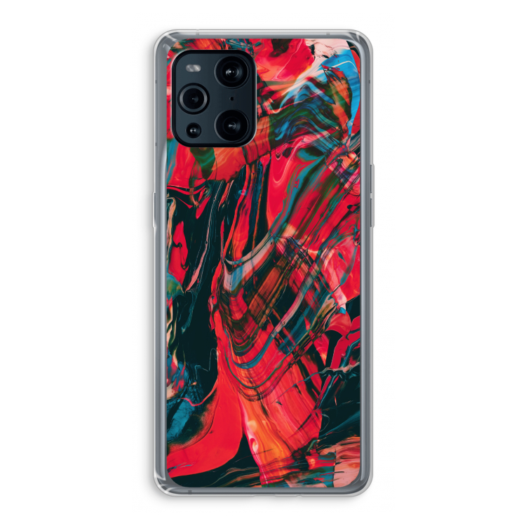 Endless Descent: Oppo Find X3 Transparant Hoesje