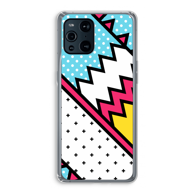 Pop Art #2: Oppo Find X3 Transparant Hoesje