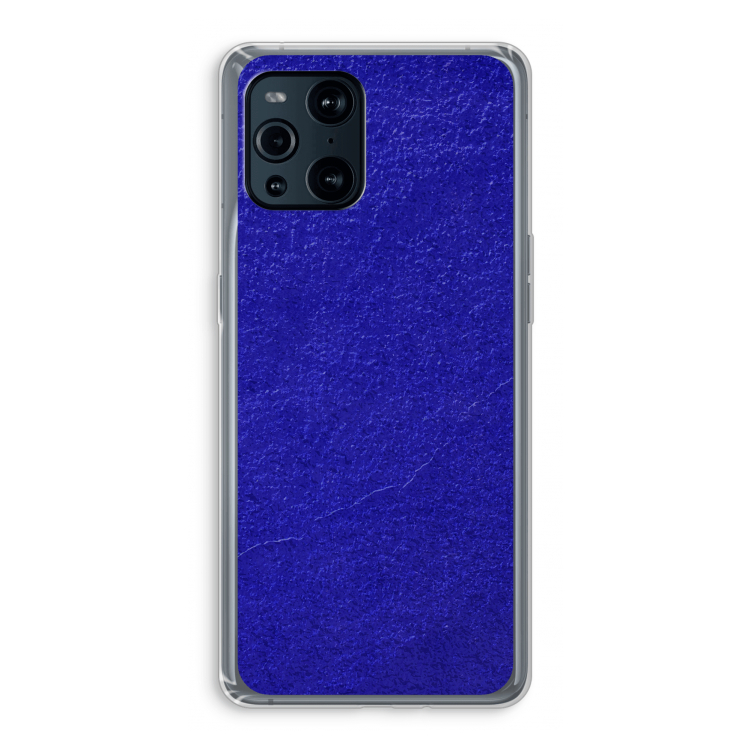 Majorelle Blue: Oppo Find X3 Transparant Hoesje
