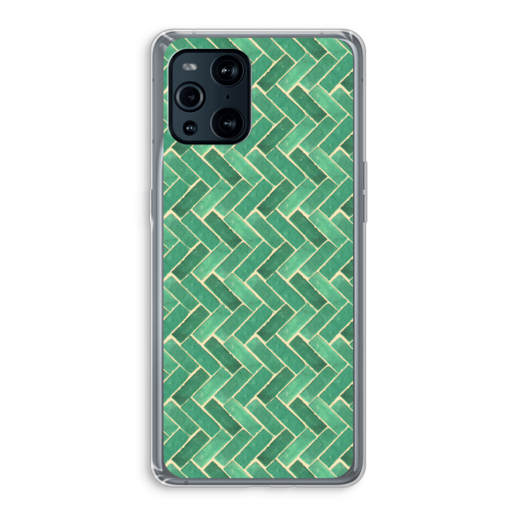 Moroccan tiles 2: Oppo Find X3 Transparant Hoesje