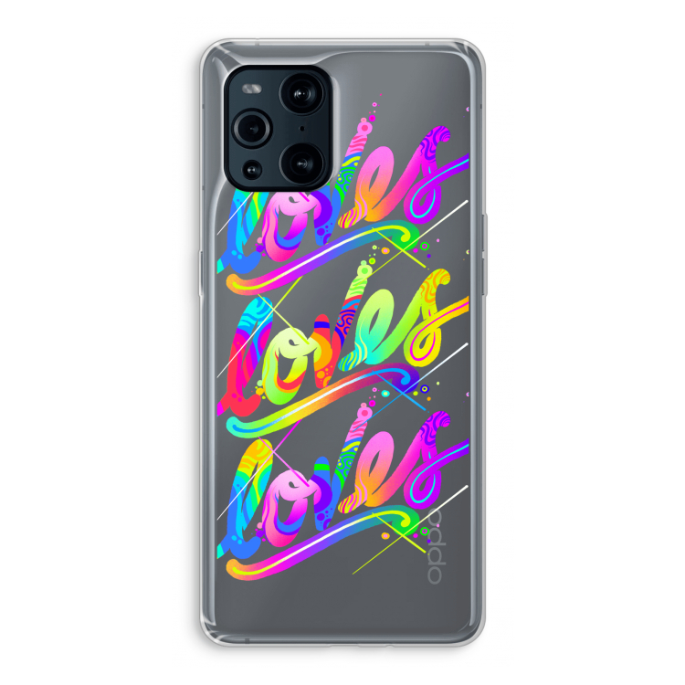 Loves: Oppo Find X3 Transparant Hoesje