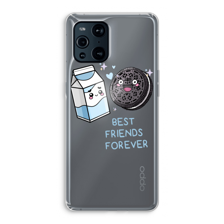 Best Friend Forever: Oppo Find X3 Transparant Hoesje