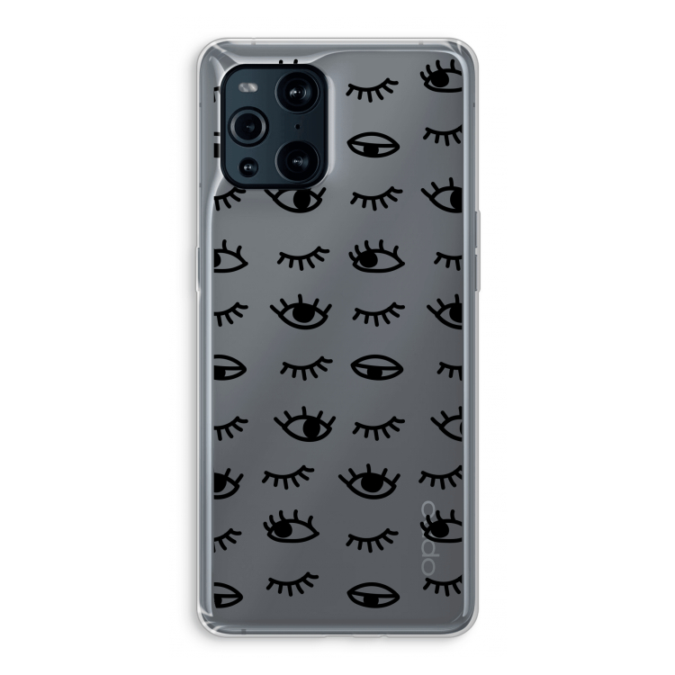 Eye pattern #2: Oppo Find X3 Transparant Hoesje