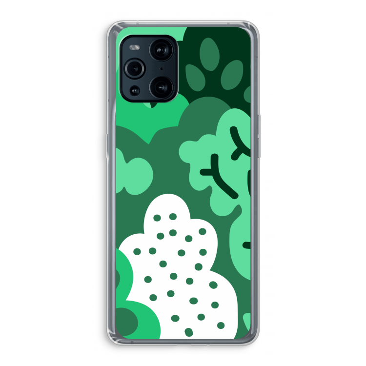 Bushes: Oppo Find X3 Transparant Hoesje