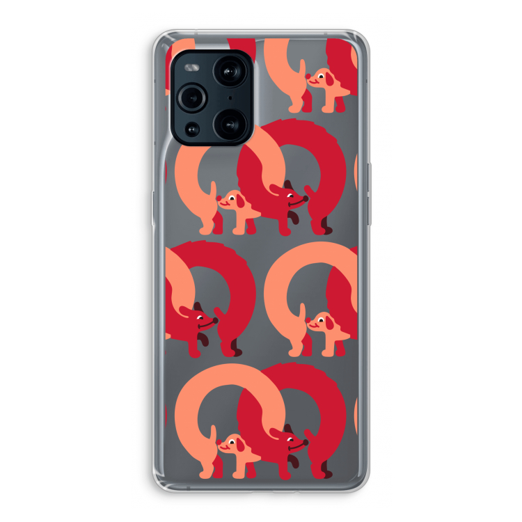 Dogs: Oppo Find X3 Transparant Hoesje