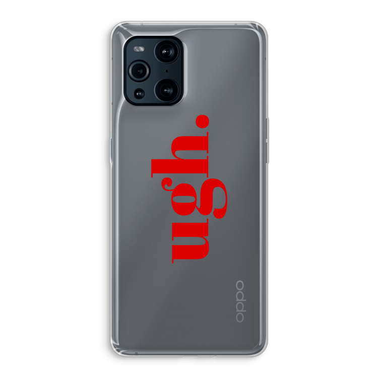 Ugh: Oppo Find X3 Transparant Hoesje