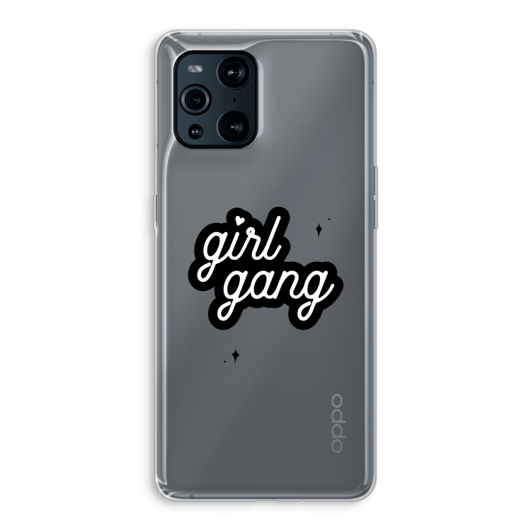 Girl Gang: Oppo Find X3 Transparant Hoesje