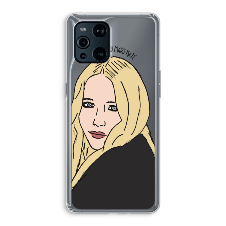 Mary Kate: Oppo Find X3 Transparant Hoesje