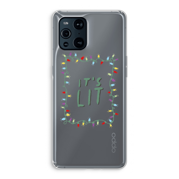 It's Lit: Oppo Find X3 Transparant Hoesje
