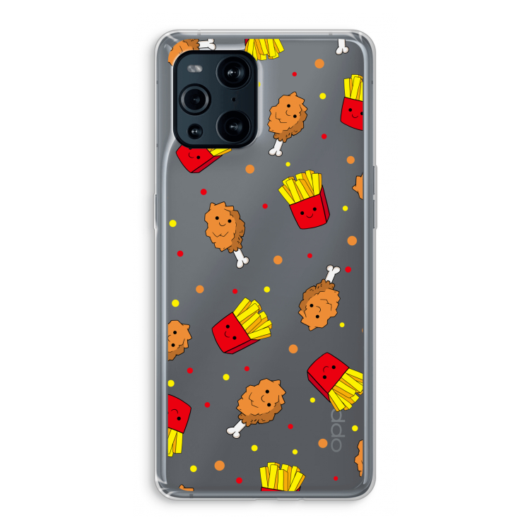 Chicken 'n Fries: Oppo Find X3 Transparant Hoesje