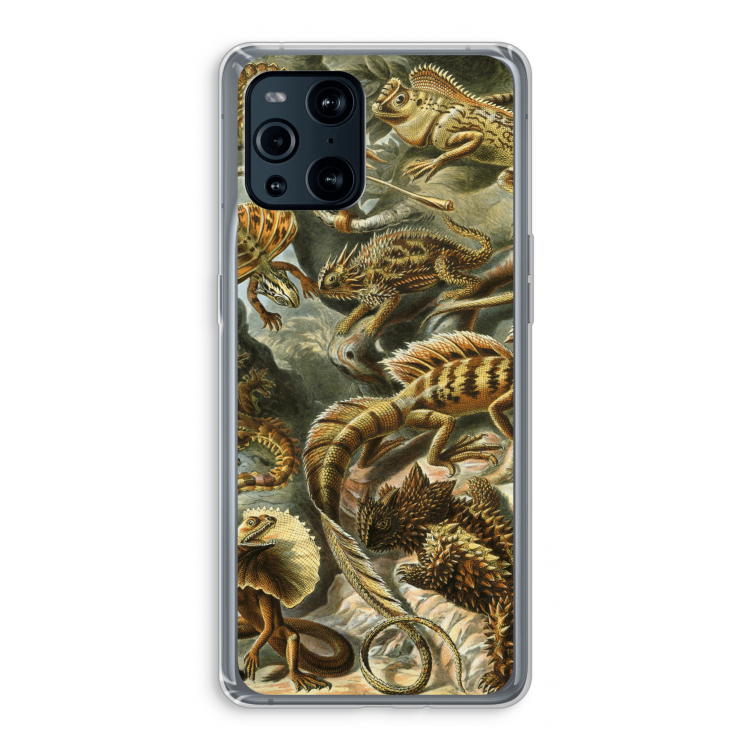 Haeckel Lacertilia: Oppo Find X3 Transparant Hoesje