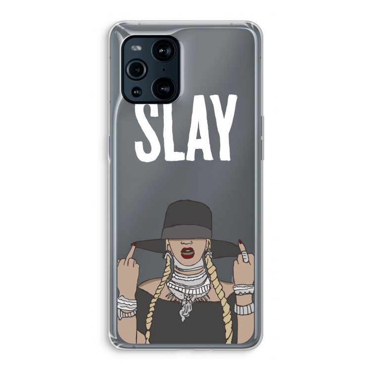 Slay All Day: Oppo Find X3 Transparant Hoesje