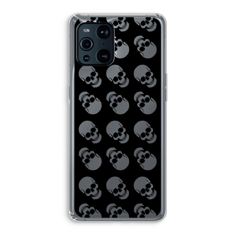 Musketon Skulls: Oppo Find X3 Transparant Hoesje