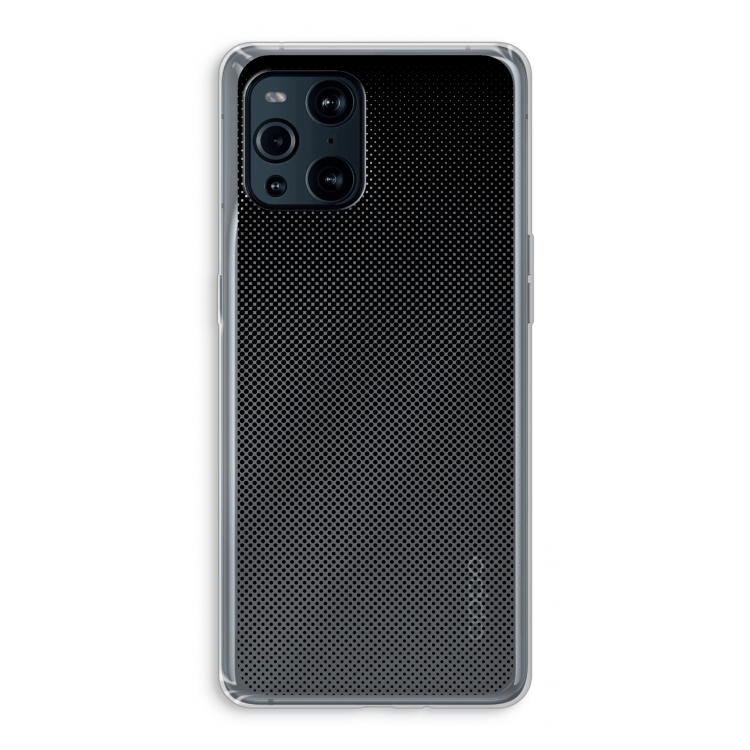 Musketon Halftone: Oppo Find X3 Transparant Hoesje