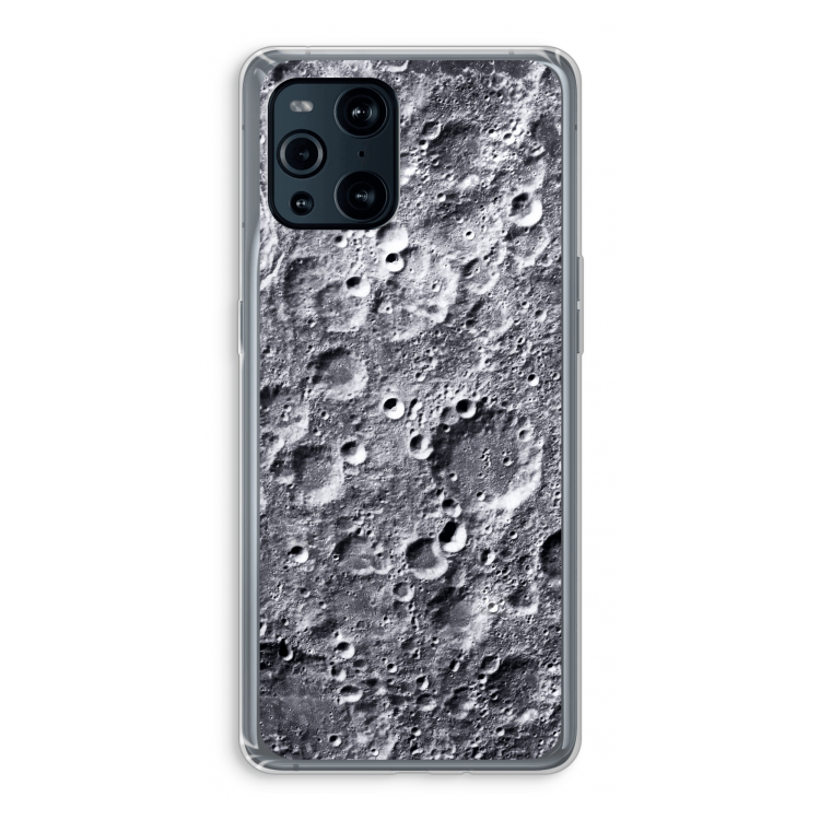 Maanlandschap: Oppo Find X3 Transparant Hoesje