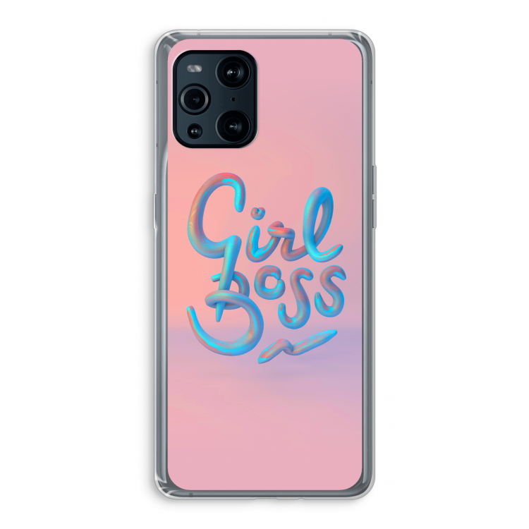 Girl boss: Oppo Find X3 Transparant Hoesje