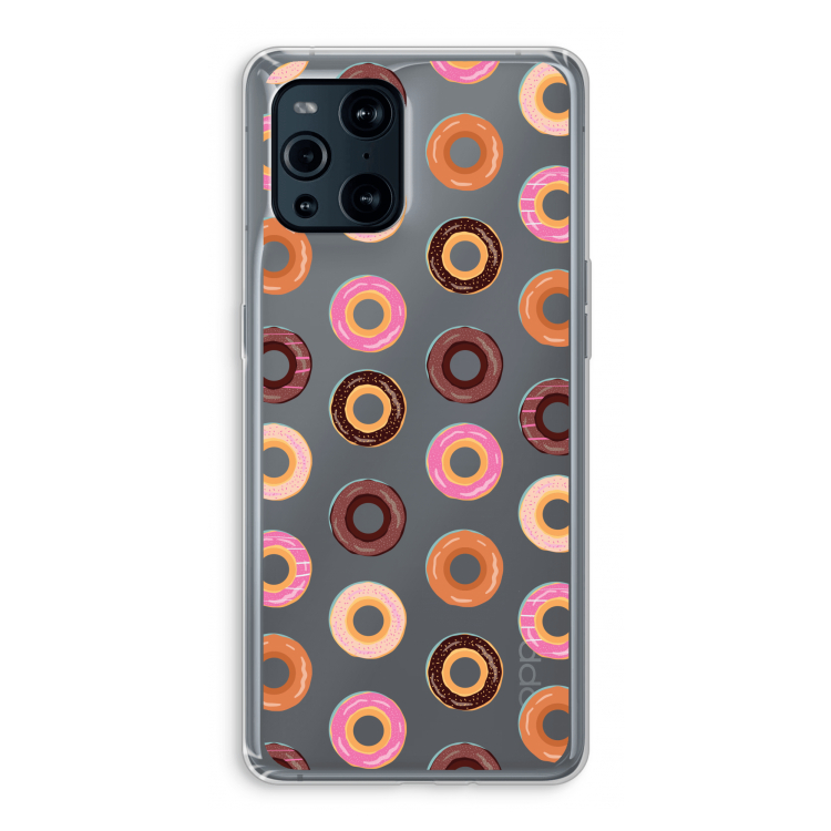 Donuts: Oppo Find X3 Transparant Hoesje