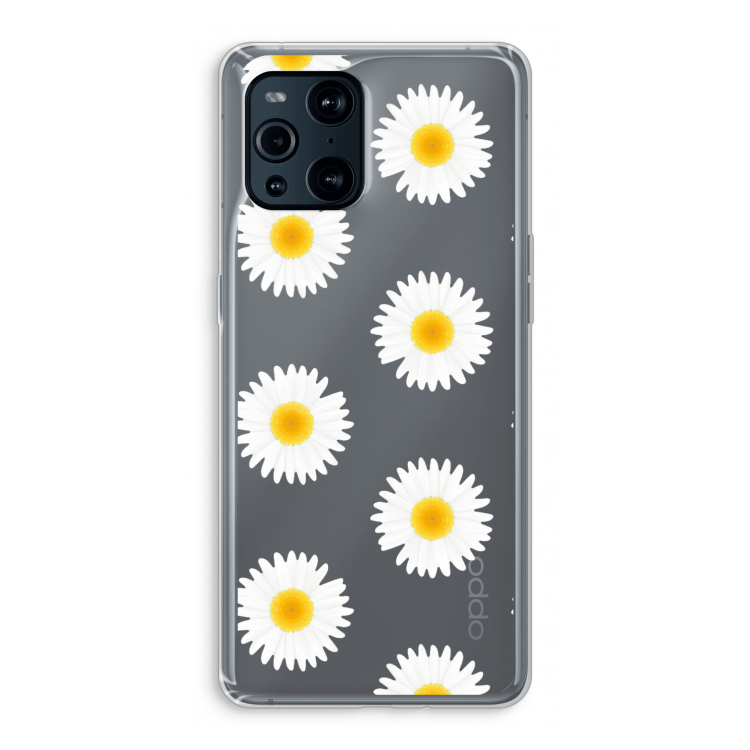 Margrietjes: Oppo Find X3 Transparant Hoesje