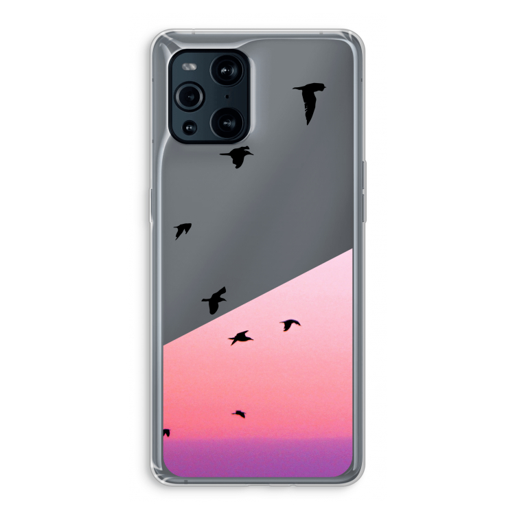Fly away: Oppo Find X3 Transparant Hoesje