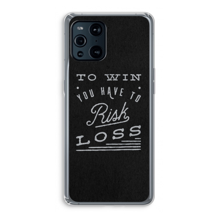 Risk loss: Oppo Find X3 Transparant Hoesje