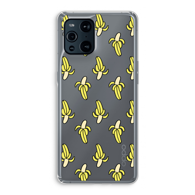 Bananas: Oppo Find X3 Transparant Hoesje