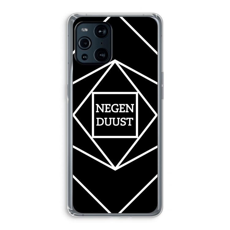 Negenduust geometrisch: Oppo Find X3 Transparant Hoesje