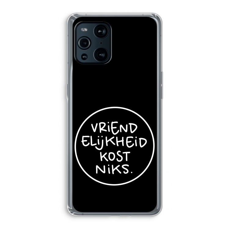 Vriendelijkheid: Oppo Find X3 Transparant Hoesje